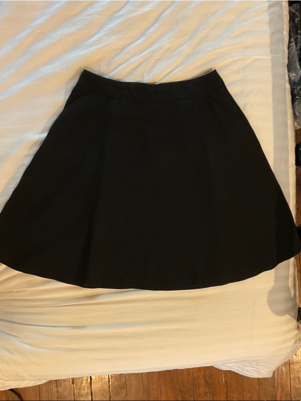 The Limited Black Circle Skirt with Clean Waistband